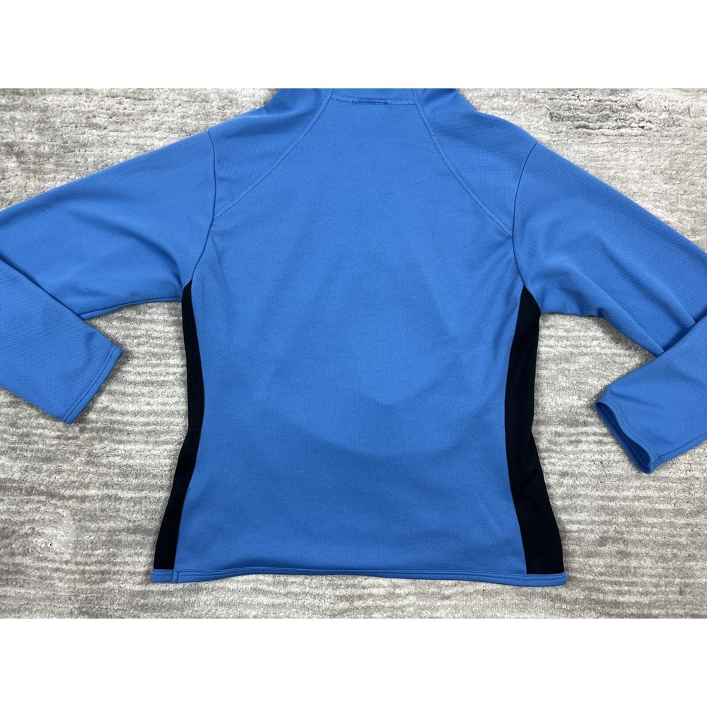 Nike Hoodie Women XS Blue Half Zip Pullover Athletic Long Sleeve Side Stripe - Picture 9 of 12